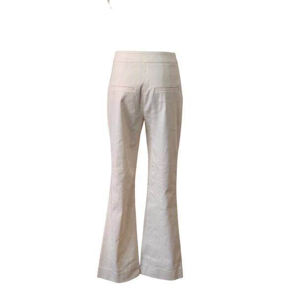 Veronica Beard Kimra Straight-Leg Pant Ecru US 4 - Picture 8 of 12